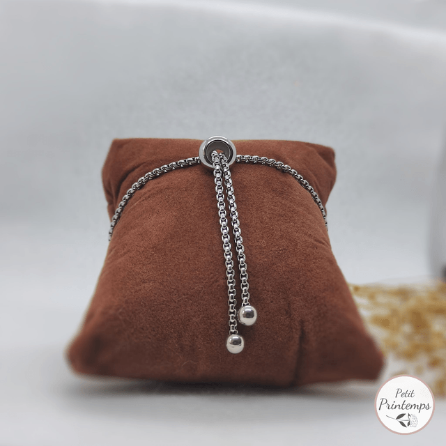 EB Bijoux brodé à motif "Renard de face" par Petit Printemps