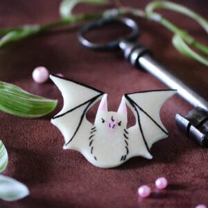 Broche chauve-souris